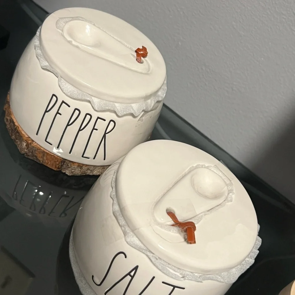 Rae Dunn Salt and Pepper Ceramic Set